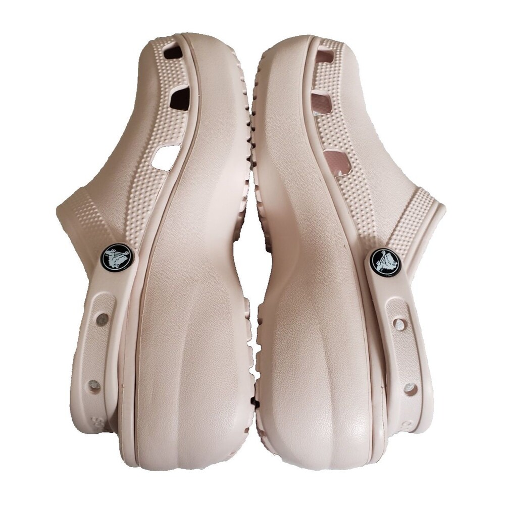 Crocs Classic Platform Clog Pink Lifted Clogs Women's Size 8 Comfort Shoes NEW - Picture 8 of 10